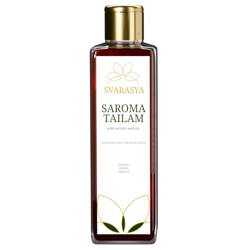 Svarasya Saroma Tailam Herbs Infused Ayurvedic Hair Oil (Paraben and Mineral Oil Free) With Natural Ingredients (Oil, 100 ml) - Image 1
