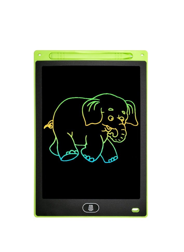 Colorful 12-Inch LCD Writing Tablet for Kids - Educational Toy Gift for Boys and Girls Aged 3-8 - Green Electronic Doodle Board and Drawing Pad - Image 1