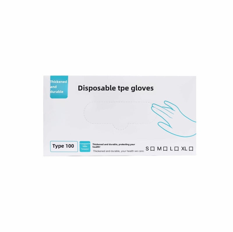 Disposable TPE Gloves White Food Grade Thickened 50 bags - Image 5