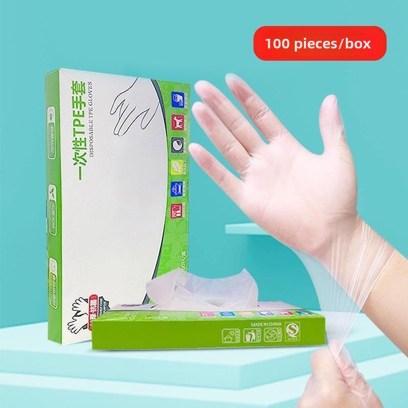 Disposable TPE Gloves White Food Grade Thickened 50 bags - Image 4