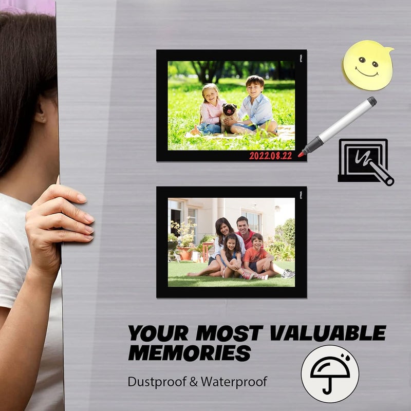 STTMGN Magnetic Picture Frames with Black Border(4"X6",10 Pack),Magnet Photo Frame Pockets/Postcard Holder,Decorations for home/office/school/Classroom/party - Image 3