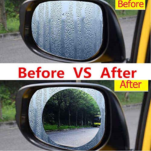 DETACHI Car/Bikes Anti-Fog Mirror Film With Rain Protective And Waterproof Suitable For All Vehicles (2 PCS) - Image 2