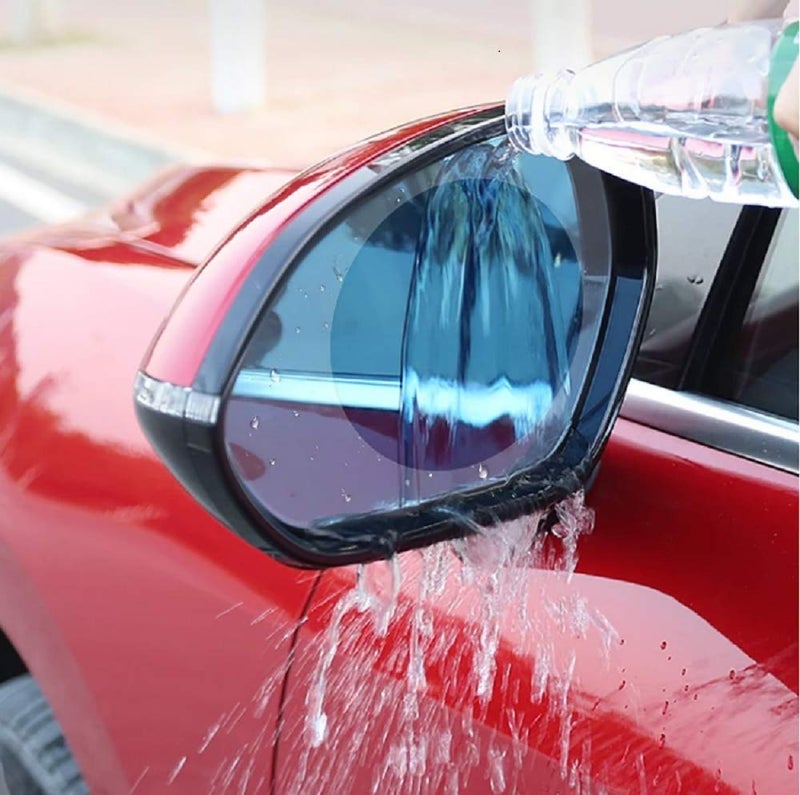 DETACHI Car/Bikes Anti-Fog Mirror Film With Rain Protective And Waterproof Suitable For All Vehicles (2 PCS) - Image 1