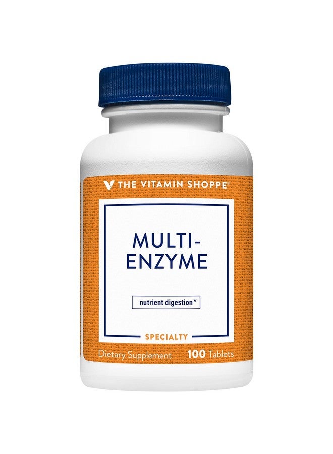 The Vitamin Shoppe Multi Enzyme - Helps Support The Digestion & Absorption of Protein, Carbs & Fat (100 Tablets) - Image 1