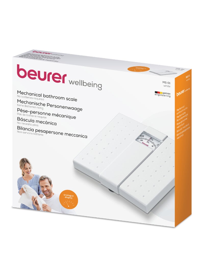 Beurer - MS 01 - Mechanical Personal Scales – Analog Display | Non-Slip Surface | 120kg Capacity | Easy-Care Tread - Image 1