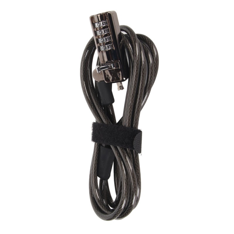 Laptop Lock: 4 Digit Combination, Cut Proof PVC Material, Adjustable Length - Durable Rigorously Tested Security Cable for Public Places & Notebook Devices - Image 3