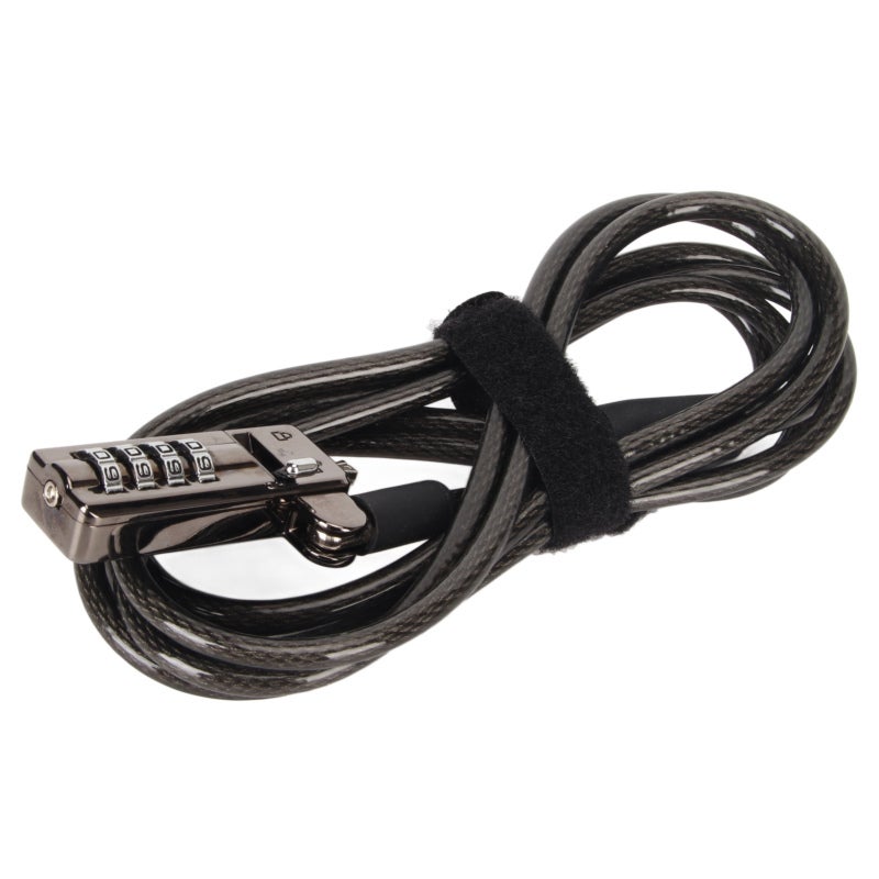 Laptop Lock: 4 Digit Combination, Cut Proof PVC Material, Adjustable Length - Durable Rigorously Tested Security Cable for Public Places & Notebook Devices - Image 5