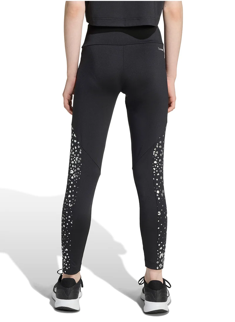 اديداس Youth Training Essential Glam Printed Leggings