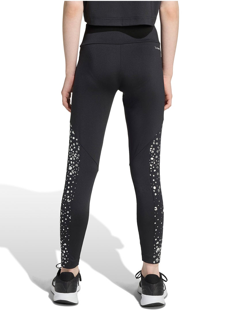 Adidas Youth Training Essential Glam Printed Leggings  - Image 2