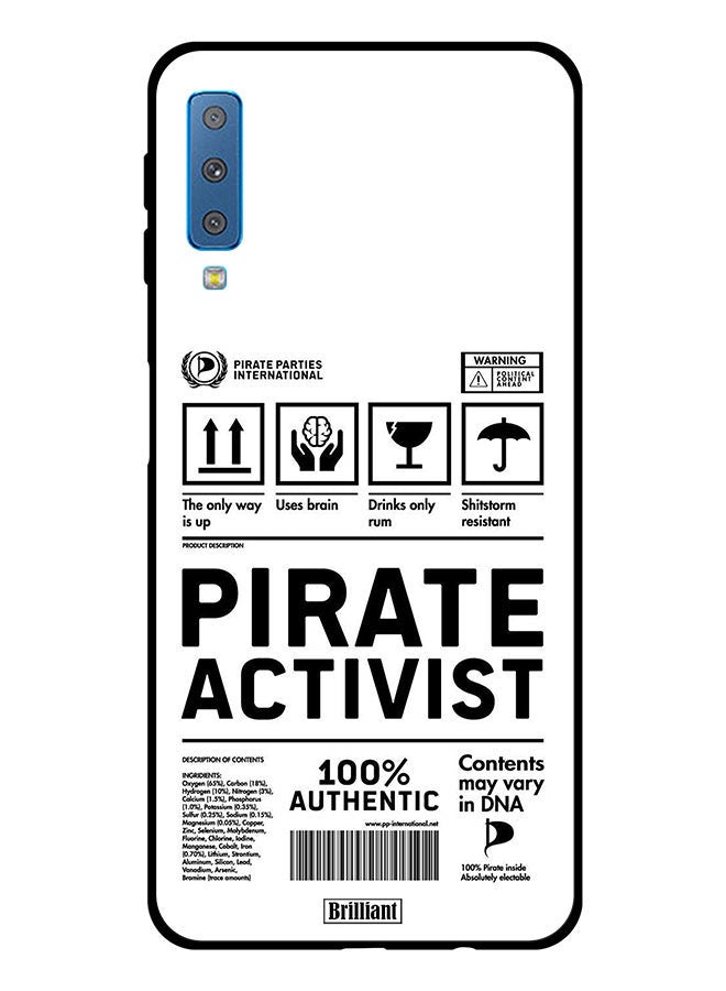 Brilliant Protective Case Cover For Samsung Galaxy A7 (2018) Private Activist Sticker - Image 1