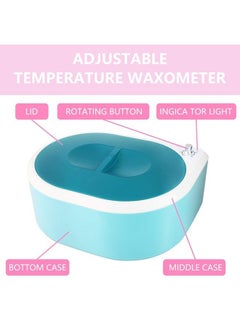 Tupheedu New Paraffin Wax Machine for Hand and Feet，Paraffin Bath Upgrade Spa Wax for Smoothens and Softens Dry Skin Quick Heating Paraffin Wax Warmer（Blue）  - Image 5