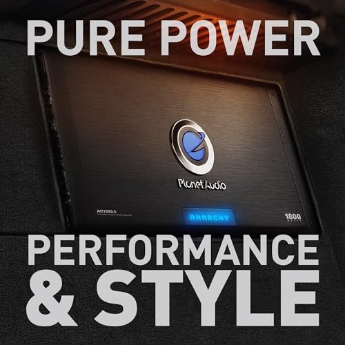 Planet Audio AC1800.5 5 Channel Car Amplifier - 1800 High Output, High/Low Level Inputs, High/Low Pass Crossover, Full Range, Bass for Subwoofer - Image 2