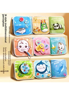 Generic Quiet Tearing Book Baby Can Chew Baby Puzzle Early Education Cloth Book Toy Hand Tearing Book Can Not Tear One-Color:[animal Cognition] Unbreakable Cloth Book + Electric Dancing Free  - Image 3