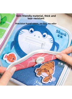 Generic Quiet Tearing Book Baby Can Chew Baby Puzzle Early Education Cloth Book Toy Hand Tearing Book Can Not Tear One-Color:[animal Cognition] Unbreakable Cloth Book + Electric Dancing Free  - Image 5