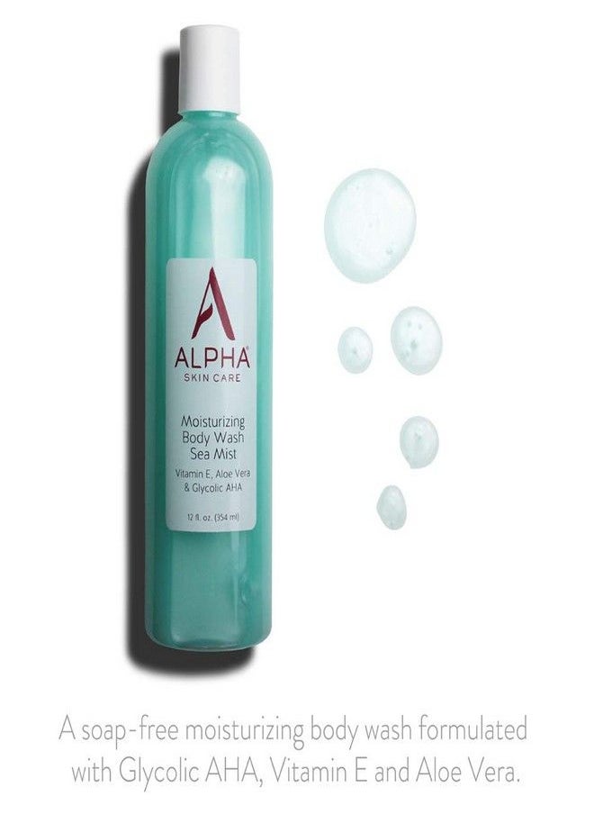 Alpha Skin Care - Alpha Skin Care Moisturizing Body Wash | Anti-Aging Formula | Glycolic Alpha Hydroxy Acid (AHA) | Vitamin E & Aloe Vera | Conditions & Soothes | For All Skin Types | 12 Fl Oz - Image 1