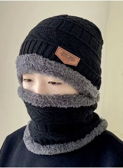 SARAOONT 2 Pcs Kids Winter Hat and Scarf Set Ages 3 to 13 Warm Knit Beanie with Plush Lining for Boys and Girls  - Image 2