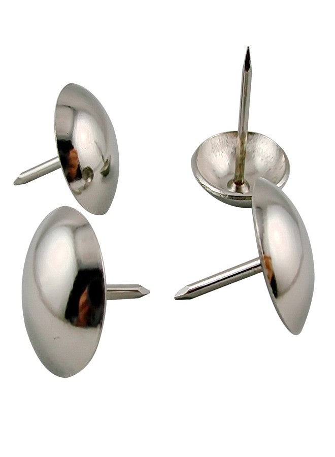 Decotacks Large Silver Finish Upholstery Nails/Tacks 1 Inch - 20 Pcs [Nickel/Silver Finish] DX0525