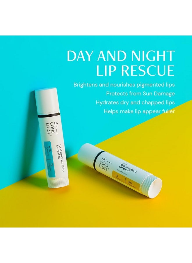 Deconstruct 'S Day & Night Lip Care Duo|1% Vitamin C & 0.1% Resorcinol And 0.2% Hyaluronic Acid & 1% Cupuacu Butter|Lip Balm For Women And Men|4Gm Each|Pack Of 2, Blue  - Image 3