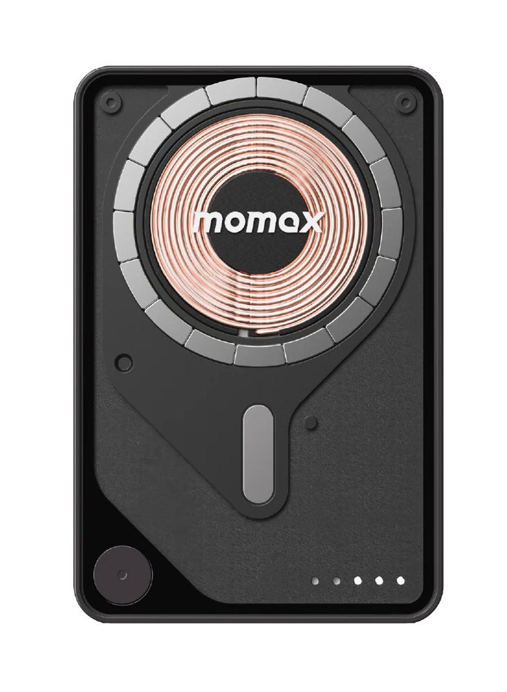 موماكس 1- باور X برو+ بنك طاقة لاسلكي مغناطيسي 10000mAh مع كابل USB-C مدمج - Image 4