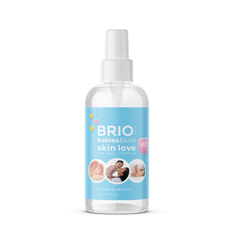 BRIOTECH Babies & Kids Skin Love Soothing Hypochlorous Acid Spray, Calm Redness & Bumps, Support Against Diaper Irritation, 4 fl oz - Image 1