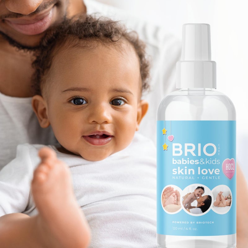 BRIOTECH Babies & Kids Skin Love Soothing Hypochlorous Acid Spray, Calm Redness & Bumps, Support Against Diaper Irritation, 4 fl oz - Image 4