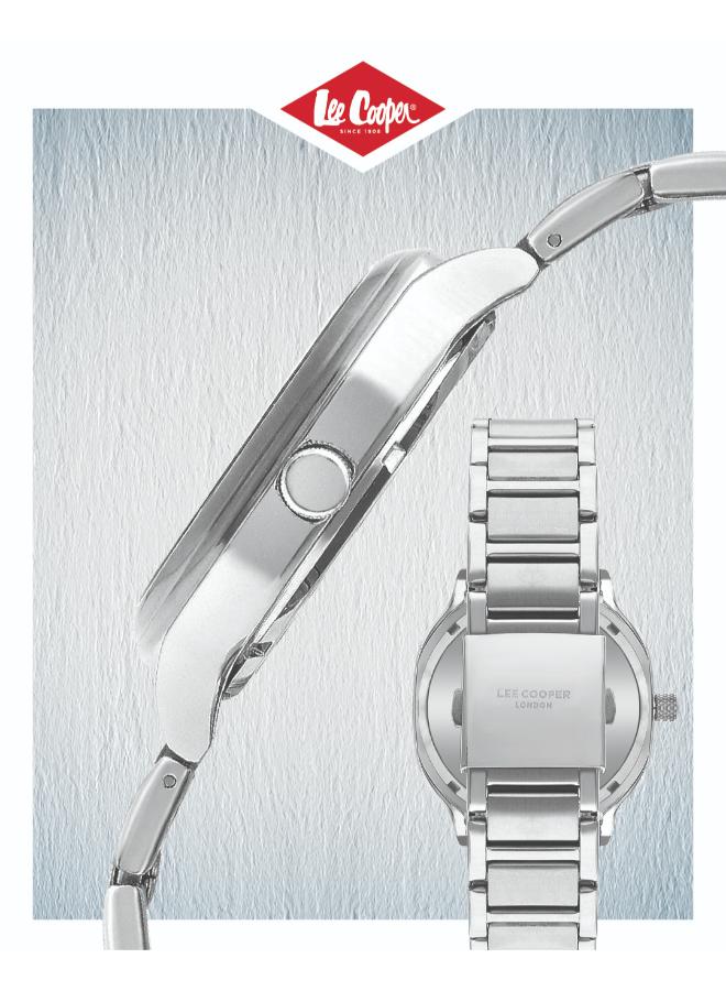 Lee Cooper Men's Metal Analog Watch LC07974.300 - 42x44,7 mm for