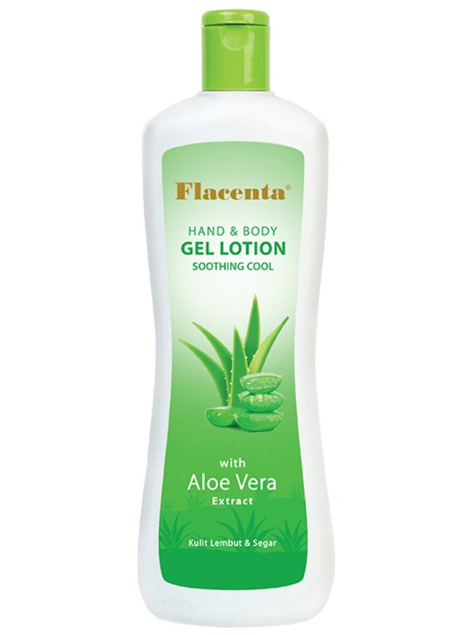 Hand And Body Gel Lotion Soothing Cool With Aloe Vera 500 ml