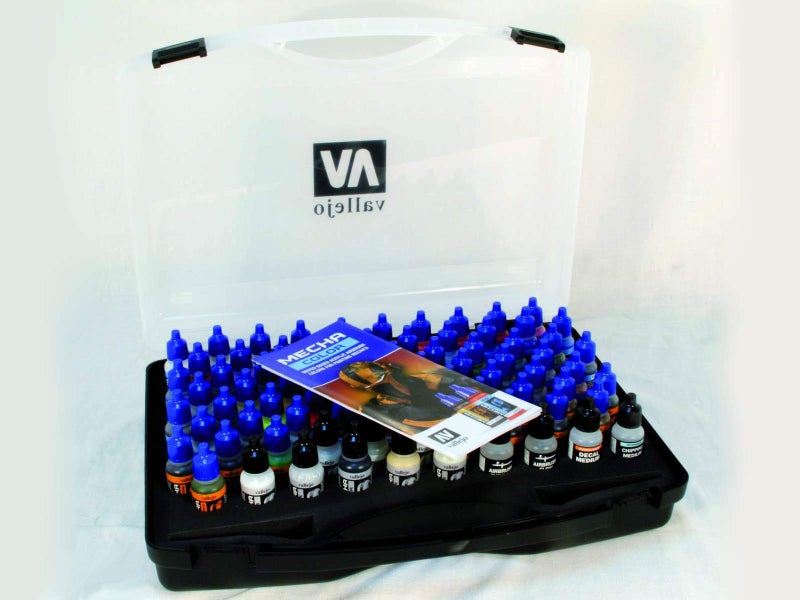 Vallejo AV Mecha Color 17ml - Case (80 x 17ml Bottles),Black - Image 1