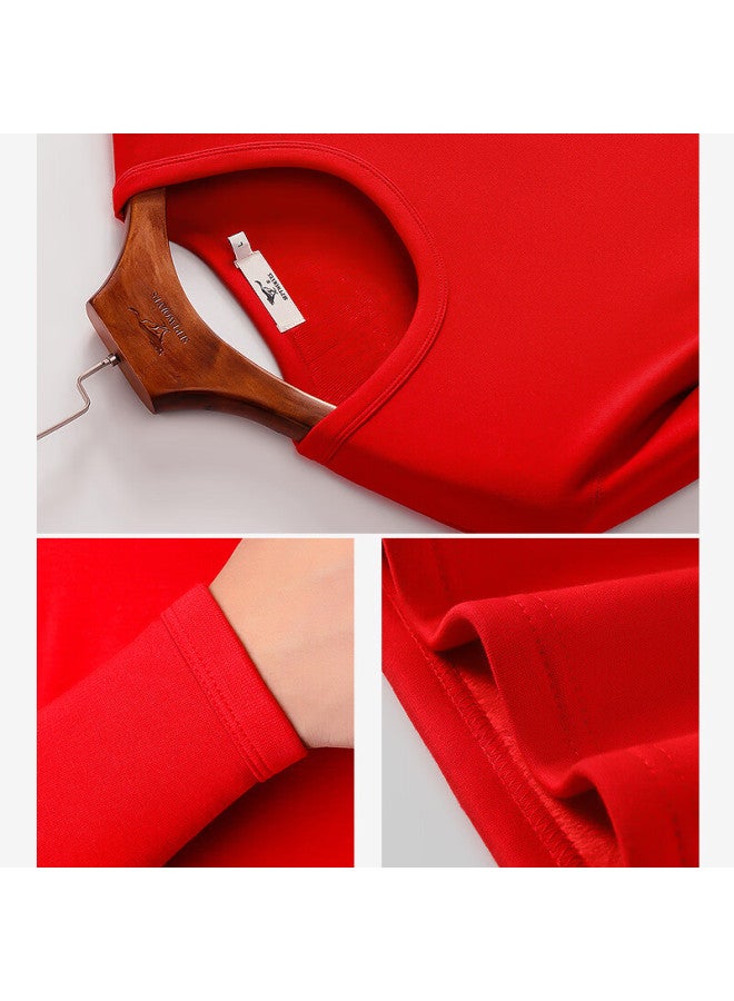 Septwolves Zodiac Year Thermal Underwear For Men, Fleece-lined Thickened New Year Wedding Snake Year Red Gift Box 6-piece Set - Image 5