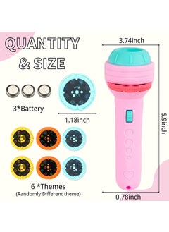 Calyrex Calyrex 6 Slides 48 Patterns Mini Projector Torch Toy Slide Flashlight Projector Torch for Kids Projection Light Toy Slide Flashlight Lamp Education Learning Night Light Before Going to Bed  - Image 2