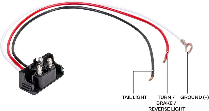 NEW SUN® High Visible 4" Round Trailer Tail Lights, Super Bright 24 LED 12V Grommet & Plug Includeds, Compatible with Jeep, Trucks, RV, 6 Pcs Kit Pack (2 Amber 2 Clear 2 Red) - Image 5