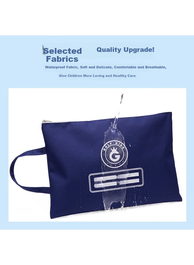Golf Elementary School Tutoring Bag Children's Handheld Subject Bag For Boys And Girls Lightweight Large Capacity Doent Test Paper Homework Bag - Image 2