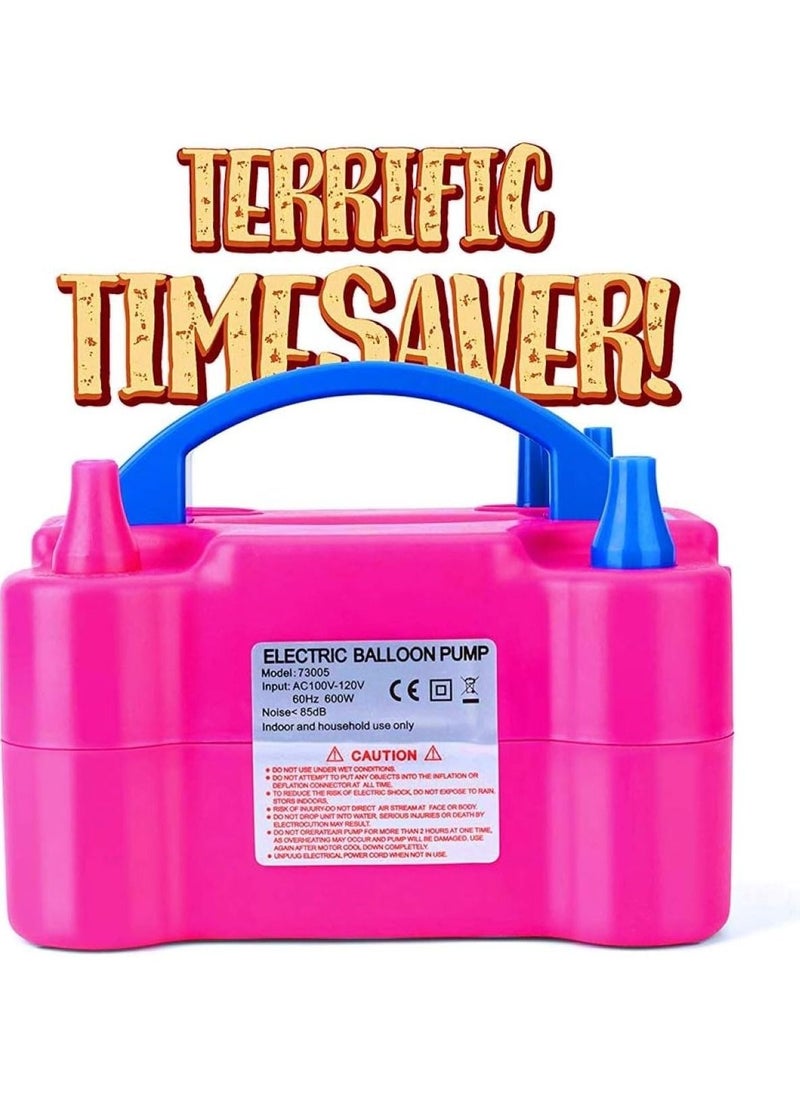 Electric Portable Balloon Pump Inflator Double Nozzle With Manual And Automatic Two Modes