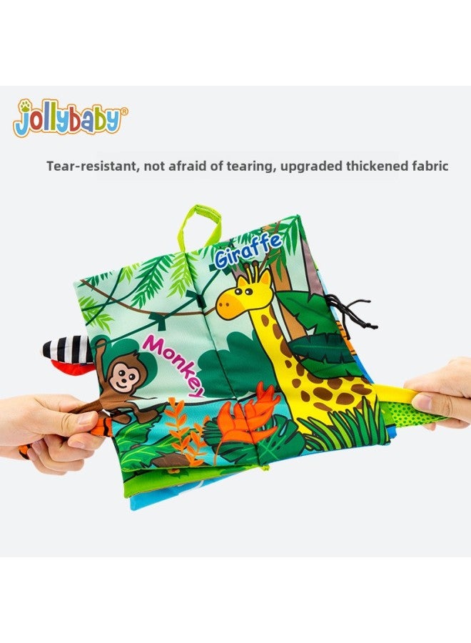 Jollybaby Gift Box Tail Cloth Book 0-3 Years Old Baby Educational Enlightenment Early Education Cloth Book Toy-Color:(gift Box) Dinosaur Tail Cloth Book  - Image 5