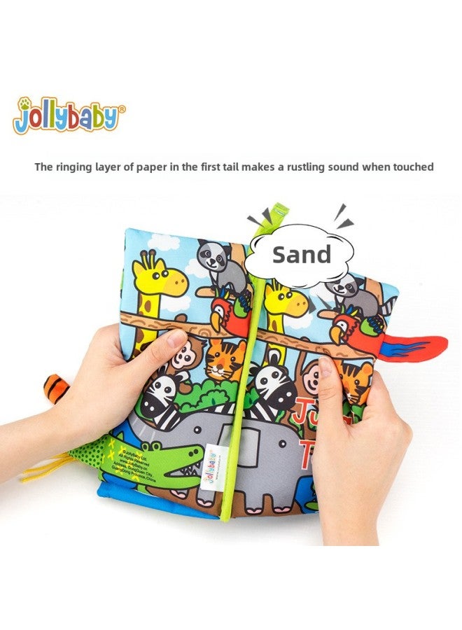 Jollybaby Gift Box Tail Cloth Book 0-3 Years Old Baby Educational Enlightenment Early Education Cloth Book Toy-Color:(gift Box) Dinosaur Tail Cloth Book  - Image 4