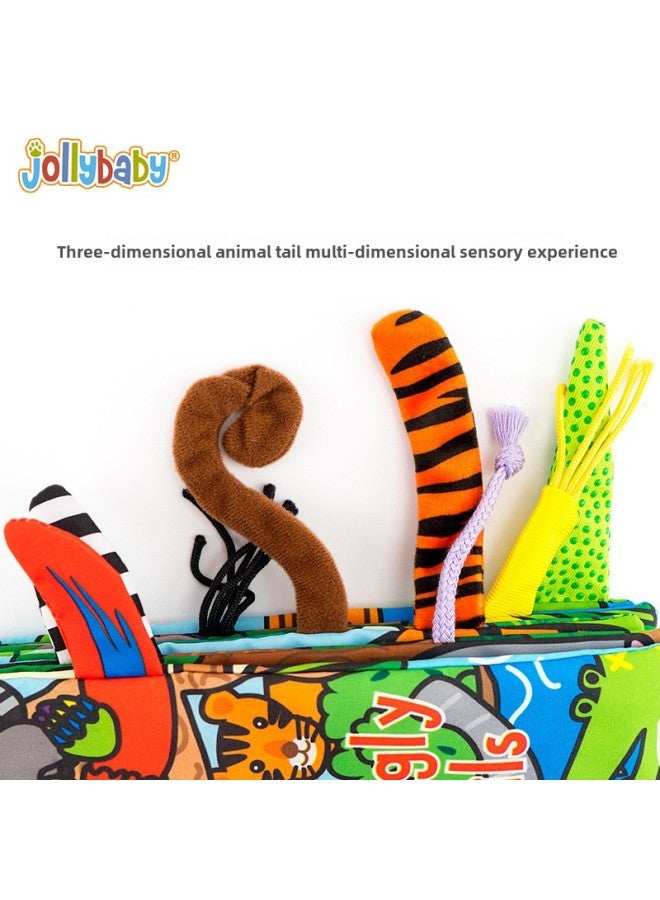 Jollybaby Gift Box Tail Cloth Book 0-3 Years Old Baby Educational Enlightenment Early Education Cloth Book Toy-Color:(gift Box) Dinosaur Tail Cloth Book  - Image 3