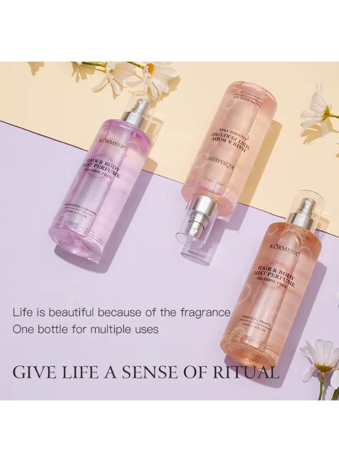 Kormesic 290ml Hair and Body Mist Perfume Fragrance Mist Fragrance Perfume Spray Haircare Refreshing Body Moisturizing Hydrating Soft Hair Care Spray Body Mist - Image 5