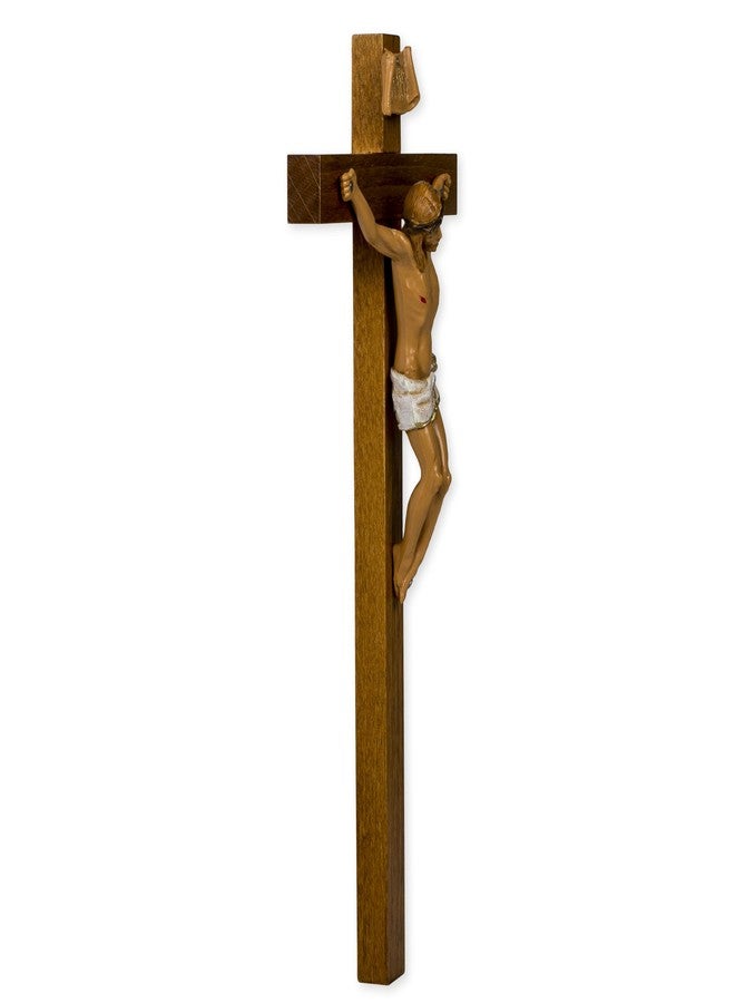 Fontanini Crucifixes Fontanini Millennium Crucifix Features a Hand Painted Body of Christ on a Wood Cross, 8.75-Inch - Image 3