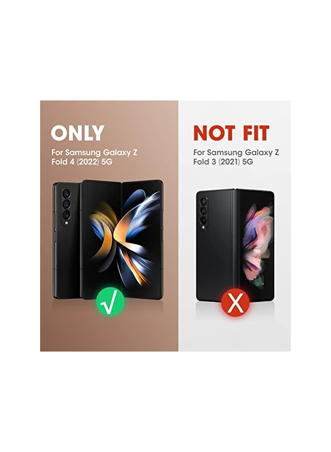 سوبكيس حافظة Unicorn Beetle Pro لهاتف Samsung Galaxy Z Fold 4 5G (2022)، حافظة متينة بطبقة مزدوجة لكامل الجسم مع واقي شاشة مدمج ومسند وفتحة قلم S - Image 3