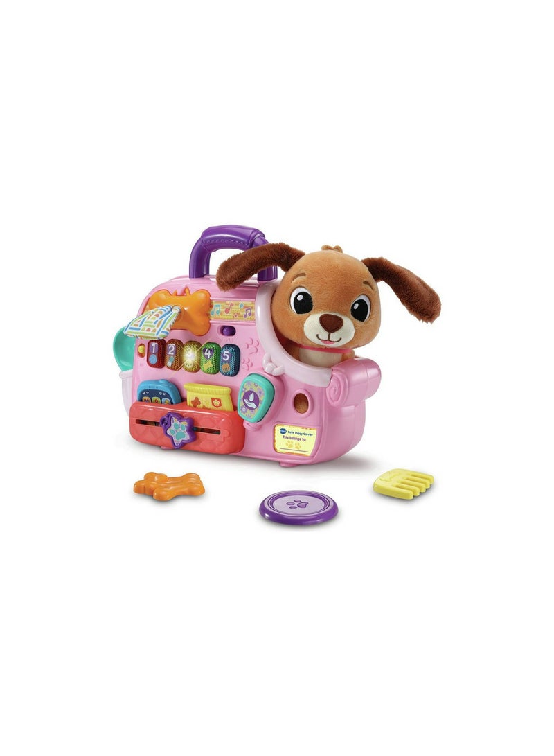 VTech Baby Cutie Puppy Carrier – Interactive Role-Play Toy with 6 Accessories, Light-Up Buttons, Music & Phrases | for Babies 9–24 Months+ - Image 1