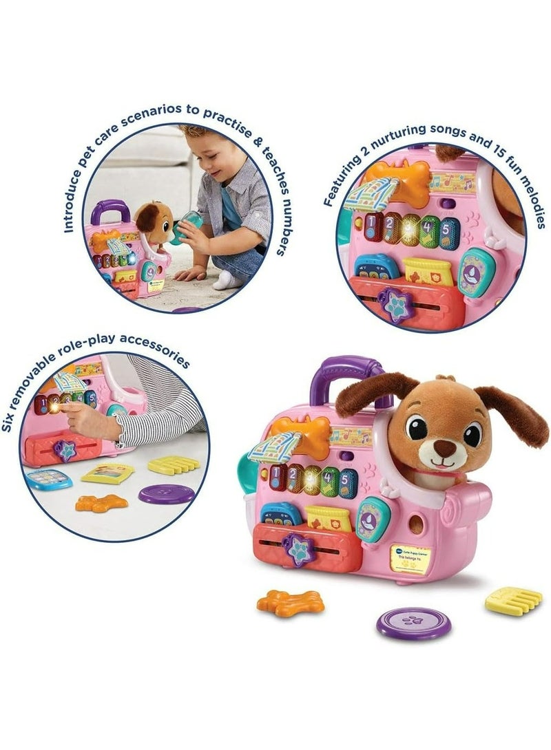VTech Baby Cutie Puppy Carrier – Interactive Role-Play Toy with 6 Accessories, Light-Up Buttons, Music & Phrases | for Babies 9–24 Months+ - Image 4