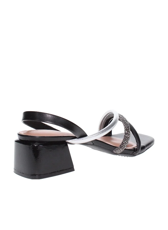 Beira Rio Beira Rio Ladies Mid Heel Sandals Silver | Made In Brazil