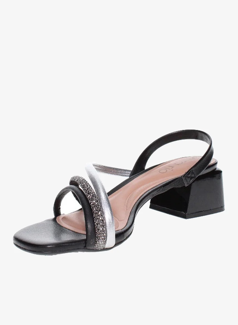 Mid Heels Sandals for Women – Sling Back Heel Sandals for Girls with Ankle Strap