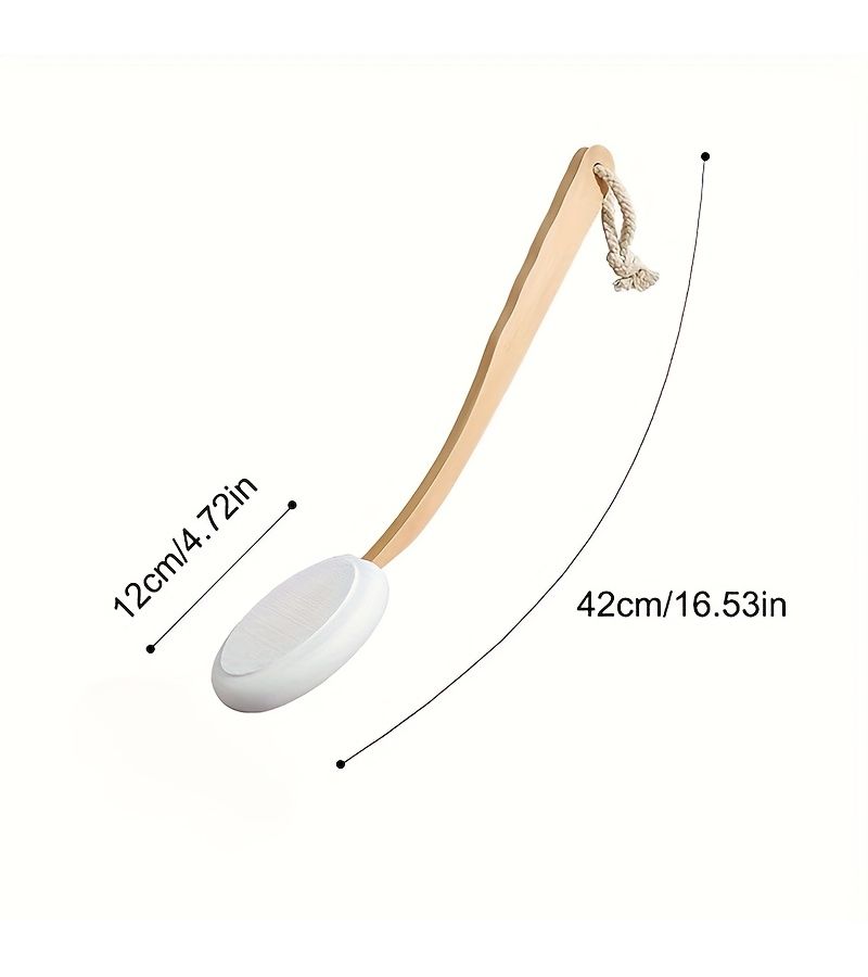 Multi Function Lotion And Sunscreen Applicator 1pc Brush Head With Wooden Handle - Image 3