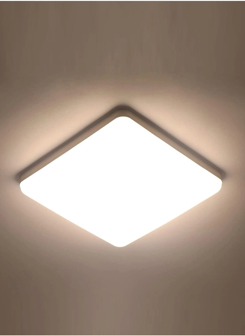 Goeco Ceiling Light LED Square Ceiling Light Modern Ultra-Thin LED Ceiling Lamp for Bathroom Kitchen Bedroom  - Image 1
