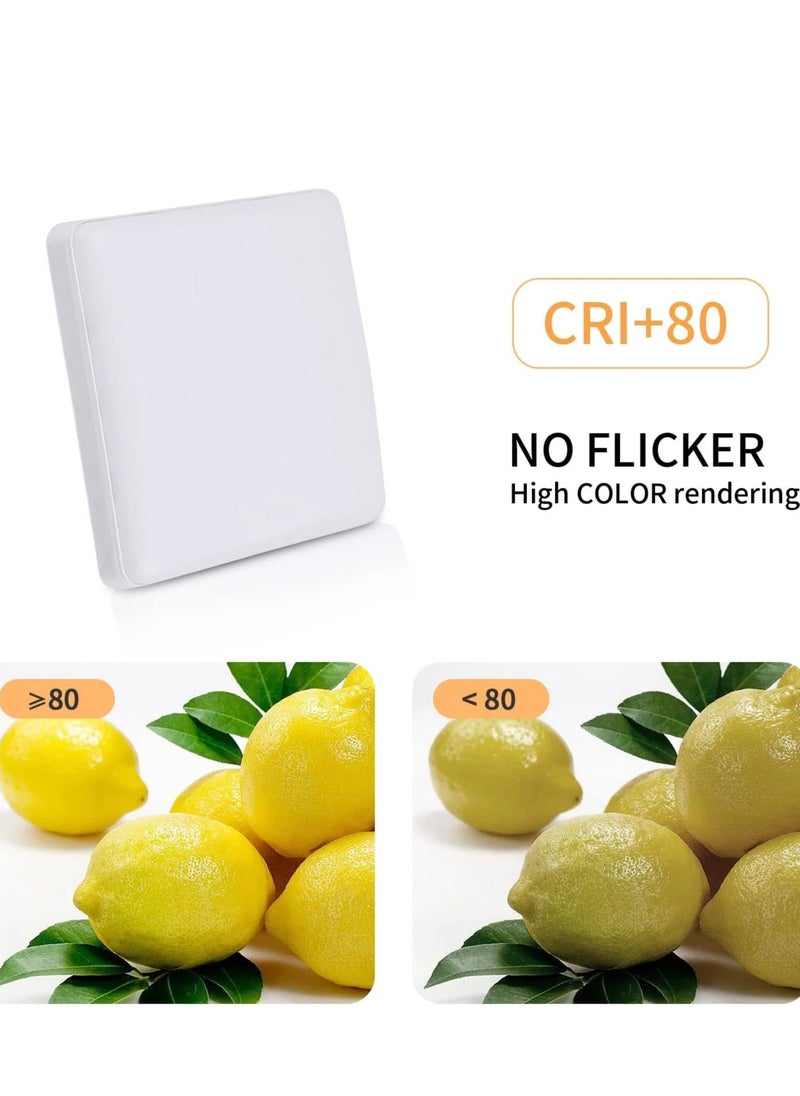 Goeco Ceiling Light LED Square Ceiling Light Modern Ultra-Thin LED Ceiling Lamp for Bathroom Kitchen Bedroom  - Image 4