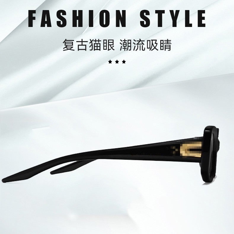 Gm Acetate Sunglasses For Women, High-End Fashion Nylon Inner Green Lens Square Acetate Sunglasses For Men Ash Acetate Glasses - Image 4