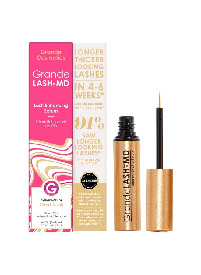 Grande Cosmetics - Grandelash-Md Lash Enhancing Serum, 1 Ml - 6-Week Starter Supply - Image 1