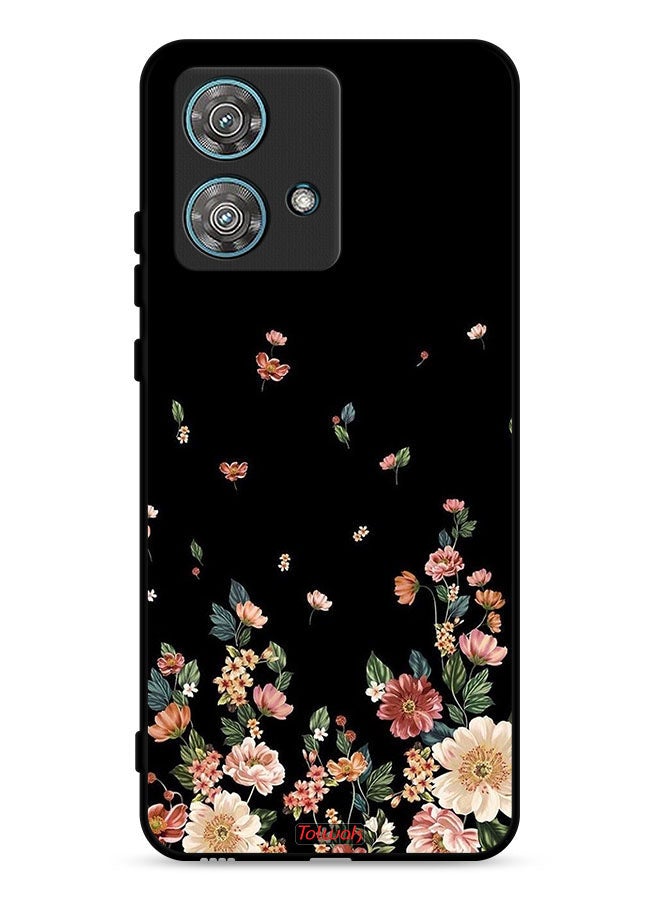 Tolwak غطاء حماية موتورولا إيدج 40 نيو 5G مزخرف بأزهار صغيرة في الأسفل - Image 1
