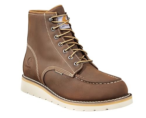 Carhartt Footwear CMW6095 6-Inch Waterproof Wedge Boot - 8 W - Dark Brown - Image 1